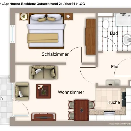 아파트 Apartment-residenz Ostseestrand Apartment-residenz Ostseestrand 21 *